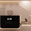 Modern Fashion Clothing Store Interior with Hanging Clothes on Racks and Stylish Display Shelves