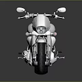 Silver Polished Motorcycle Featuring Modern Cruiser Design Chrome Accents And Reflective Surface