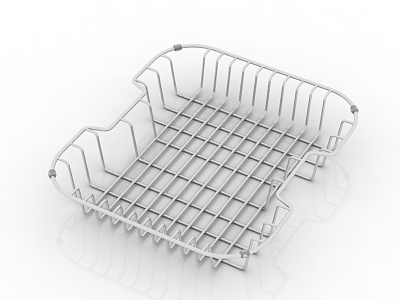 Modern Draining Basket 3d model