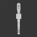 Black Tactical Revolver Handgun With Mounted Scope And Textured Grip