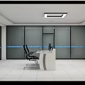 Logistics Control Room With Large Screen Data Display And Modern Control Consoles 3d model