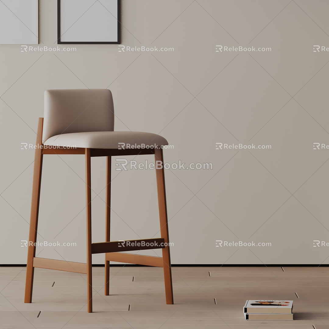 Modern Bar Chair 3d model