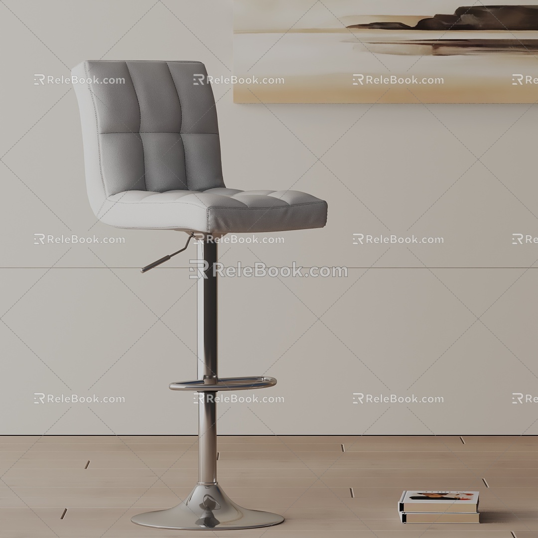 Modern Bar Chair 3d model