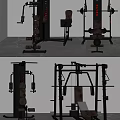 Professional Home Gym Fitness Equipment With Multi functional Training Station And Weight Bench