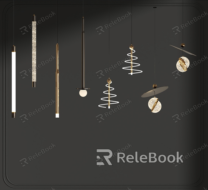 Pendant lamp combination model