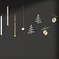 Pendant lamp combination 3d model
