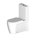 Modern White One Piece Toilet With Sleek Design And Clean Water Tank