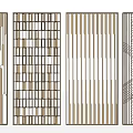 Modern Metal Room Dividers With Various Geometric Patterns And Strip Designs