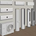 Modern air conditioner vertical air conditioner wall-mounted air conditioner air conditioner external unit 3d model