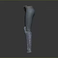 Tactical Utility Pants With Green And Gray Patched Design Waist Belt And Knee Pads