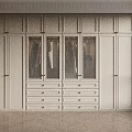 Modern Light Colored Wardrobe Interior Design With Glass Doors And Drawers