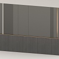 Bedroom background wall 3d model