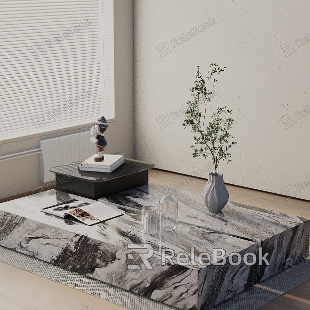 Modern coffee table model