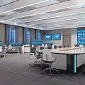Modern Control Room Control Room 3d model