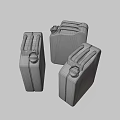 Industrial Equipment Metal Jerry Cans in Red Green White Storage Containers