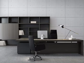 Office Desk and Chair 3d model