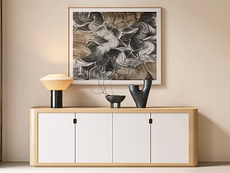 Modern Entrance Cabinet Side Cabinet Italian Side Cabinet Light Luxury Cabinet Dining Side Cabinet 3d model