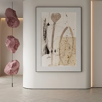 modern decorative painting 3d model