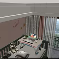 Adjustable Bed Desk With Laptop Phone Mouse Coffee Cup And Star Lights
