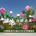2024 Shanghai Haichang Ocean Park Cooperation Event Floral Decorations With Green Grass And Pink Flowers