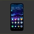 Modern Smartphone With Colorful Apps Display On Touchscreen Interface