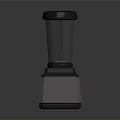 Dark Colored Modern Electric Blender With Transparent Container And Stable Base