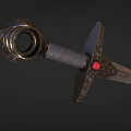 Big Sword of Courage Sword of Eternity Game Sword Tai Dao Cold Weapon Long Sword Low Face Number Low Model Simple Model Times Film and Television Level Super Realism 3d model
