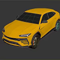 Yellow Sports SUV With Modern Exterior Design Sleek Body And Black Wheels