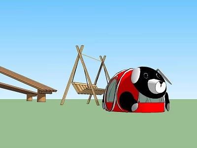 Modern amusement facilities Children's amusement facilities 3d model