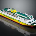 Torpoint Ferry Ship With Vibrant Color Layers And Company Name