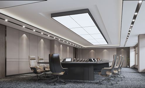 Modern Meeting Room Meeting Table and Chair 3d model