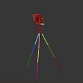 Accurate Surveying Total Station Mounted On Stable Tripod For Engineering Measurement