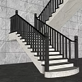 Modern Stairs 3d model