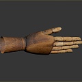 Wooden hand model hand gesture hand palm hand hand hand medical teaching aids medical supplies medical teaching aids 3d model