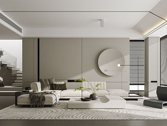 modern living room 3d model