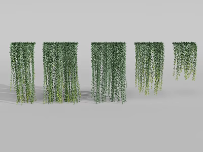 Hanging Green Plants with Lush Trailing Vines and Dense Foliage for Indoor Decor 3d model