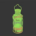 Vintage Copper Lantern With Glass Shade Metal Frame And Handle