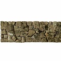 Old stone retaining wall 3d model