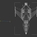 Futuristic Silver Black Space Shuttle Model With 28118 Marking And Sleek Wings