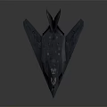Advanced Stealth Fighter Jet With Blue Camouflage Aerodynamic Design And Delta Wings