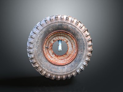 Industrial LOFT tire wheel used tire 3d model