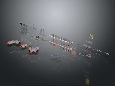 Smart Machines Components For Industrial Automation And Robotics Systems Applications 3d model