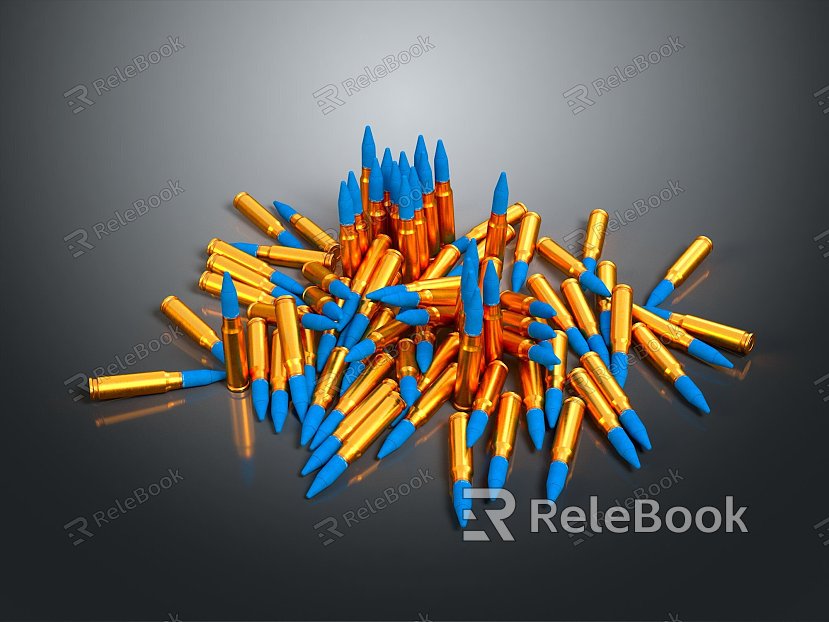 Bullets Pistol Bullets Rifle Bullets Machine Gun Bullets Ammunition Bullet Box Bullets Shooting Bullets model