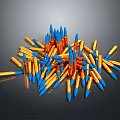 Bullets Pistol Bullets Rifle Bullets Machine Gun Bullets Ammunition Bullet Box Bullets Shooting Bullets 3d model