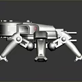 Turret Turntable Railgun Sci-fi Tower Defense Game Tower Defense Sci-fi Turret Game Turret Game Battery 3d model