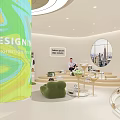 AOKANG Shopping Mall Store With Modern Curved Entrance White Facade And Interior