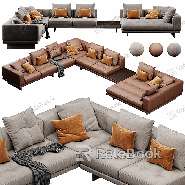 Modern Multiplayer Sofa model