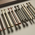 Various Metallic Handles In Different Styles And Colors For Modern Furniture Cabinet