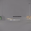 Modern chandelier combination 3d model