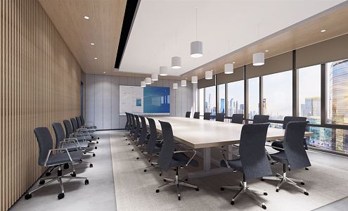 Modern Conference Room 3d model